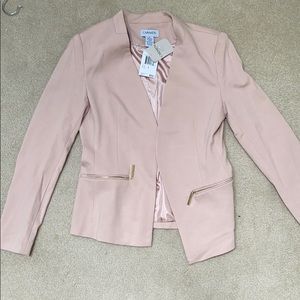 Blush blazer, stretchy!